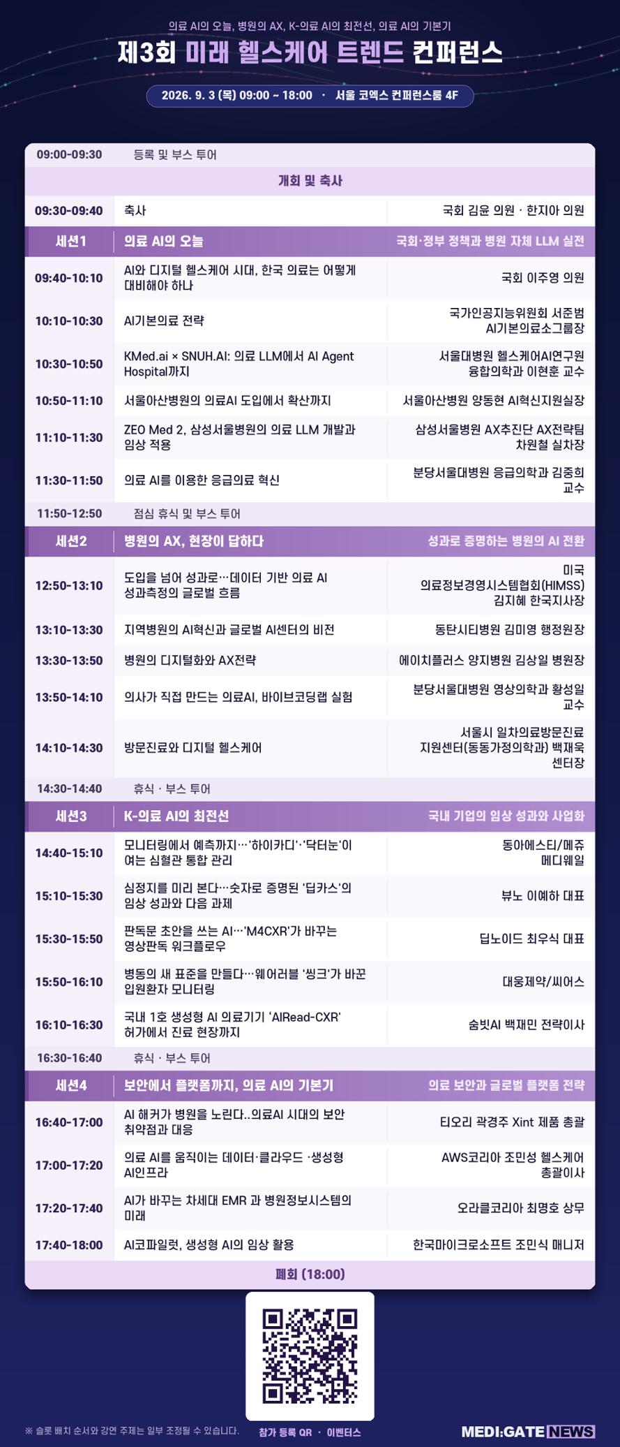 '의료AI 도입 이후 병원은 무엇이 달라졌나' '병원 자체 LLM을 만들어야 할까'...9월 3일 미래 헬스케어 트렌드 컨퍼런스